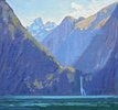 Milford Sound with Glacial Falls